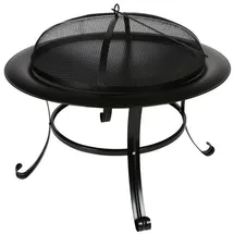 Buri Feuerschale Ø 73 cm Schwarz