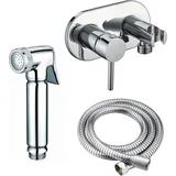 Stilform Design WC/Bidet Handbrause Unterputz Komplettset Silber