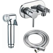 Stilform Design WC/Bidet Handbrause Unterputz Komplettset Silber