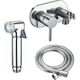 Stilform Design WC/Bidet Handbrause Unterputz Komplettset Silber