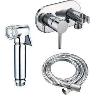 Stilform Design WC/Bidet Handbrause Unterputz Komplettset Silber