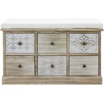 Mobili Rebecca Sitzbank Rebecca Beige 77,5 x 49 x 35 cm