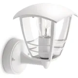 just light. Außenwandleuchte Aluminium Höhe 23,5 cm inkl. E27 LED-Lampe weiß