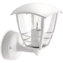 just light. Außenwandleuchte Aluminium Höhe 23,5 cm inkl. E27 LED-Lampe weiß