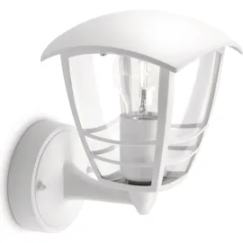 just light. Außenwandleuchte Aluminium Höhe 23,5 cm inkl. E27 LED-Lampe weiß