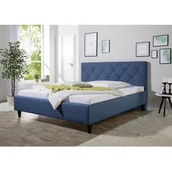Polsterbett MAINTAL "Rexburg", blau, B:187cm H:107cm L:212cm, Betten, Bettseiten zerlegt, ohne Bettkasten