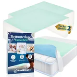 Bestzing- Inkontinenzunterlage waschbar - Inkontinenz bettunterlage - Bettunterlage wasserdicht - wasserdichte matratzenauflage - Betteinlagen inkontinenz waschbar - Matratzenschutz wasserdicht pack2