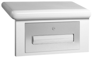 Wagner EWAR Papierhandtuchspender, WP 165, Papierhandtuchspender aus Ganzmetallgehäuse zur Untertischmontage, Hochglanzpoliert, Fassungsvermögen: 250 Papierhandtücher