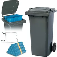 BRB-Lagertechnik Mülltonne 120 l Grau
