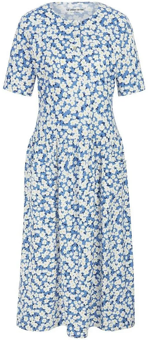 Jersey-Kleid Hanne Green Cotton blau, 38