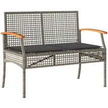 vidaXL Gartenbank mit Kissen 108 x 57 x 85 cm Grau