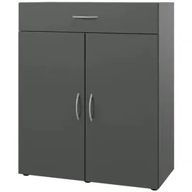 Möbel Boss Multischrank-System 80 x 98 x 40 cm grau / grau