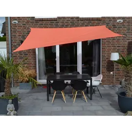 Floracord Vierecksonnensegel Terracotta 250 cm x 300 cm mit Regenschutz