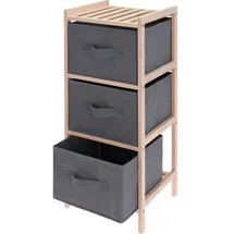 home&styling collection Klappbares Regal Mit Textilboxen, 65 Cm