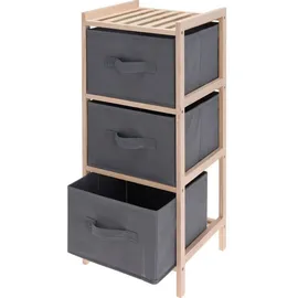 home&styling collection Klappbares Regal Mit Textilboxen, 65 Cm