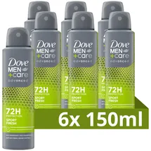 Dove Men + Care Men+Care Advanced Sport Fresh Deodorant Spray 6 x 150 ml