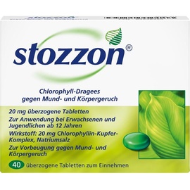 Queisser Stozzon Chlorophyll überzogene Tabletten 40 St.