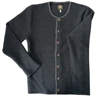 Hammerschmid Trachtenstrickjacke Strickjacke "Simon" grau 50