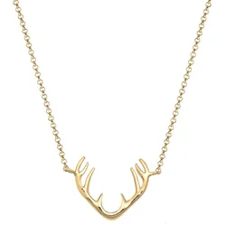 Elli Rentier Geweih 925 Sterling Silber goldfarben Damen 