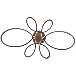 Trio Leuchten Fly LED Deckenleuchte Schwarz, 83cm