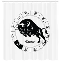 ABAKUHAUS Duschvorhang Mythische Ox Signs 175 x 200 cm