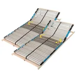 Ergonomischer 7 Zonen Lattenrost 200x200, Kopfteil mehrfach verstellbar, 42 Latten, Lattenrost aus Buchenholz, Germany, Selbstmontage,Traglast bis ...
