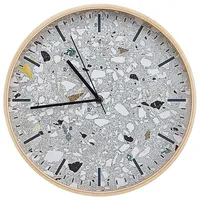 Beliani Wanduhr GORDOLA 31 cm Hellgrau