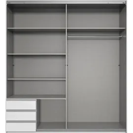möbel-direkt.de Schwebetürenschrank Emden 179 x 198 x 65 cm Weiß