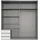 möbel-direkt.de Schwebetürenschrank Emden 179 x 198 x 65 cm Weiß