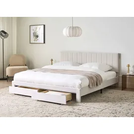 Beliani Lonzac 180 x 200 cm Cremeweiß