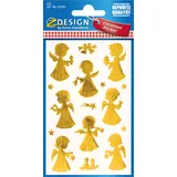 Avery Zweckform Zweckform Sticker Engel gold 32 Stück