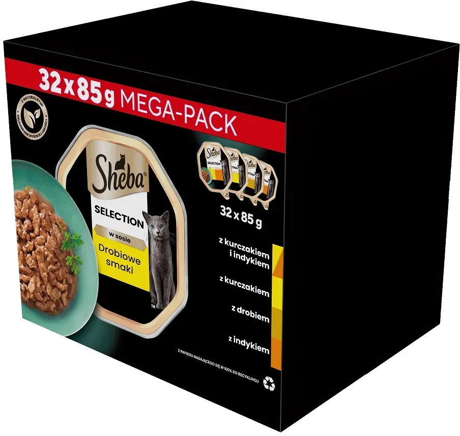 SHEBA Soßenschale Geflügel, Huhn und Pute 32x85g