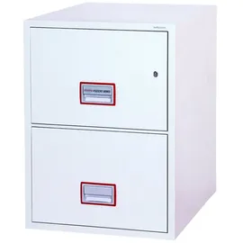 Phoenix Safe Phoenix Tresor Vertical Fire File FS2252K feuerfest, 1-bahnig, 2 Schübe, weiß