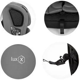 Chipolino Kindersitz i-Size LUX X (76-150cm) Gruppe 1/2/3, Isofix, Top Tether grau