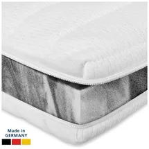 AM Qualitätsmatratzen Fester Matratzen Topper 140 x 200 cm weiß