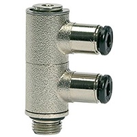 Riegler L-Mehrfachverteiler 2-fach »click-clock «, drehbar, G 1/4 a.