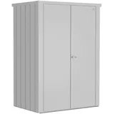 Biohort Terrassenschrank Romeo 132 x 87 x 181 cm Silber-metallic