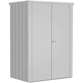 Biohort Terrassenschrank Romeo 132 x 87 x 181 cm Silber-metallic
