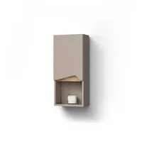Livinity® Badschrank, Greige, Greige, 1 Fächer, Rechteckig, 30x67x17 cm,