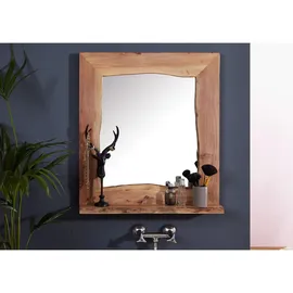 Massivmoebel24 Badspiegel Akazie 70x12x78 natur lackiert PURE ACACIA 613