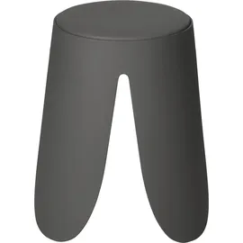 Wenko Badhocker Comiso Duschhocker anthrazit, belastbar bis 180 kg, rutschfeste Füße, 44,5x46,0x44,5 cm