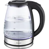 Michelino Wasserkocher Glas EDS Silber 1,8 Liter 1800 Watt