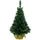 Kaemingk Künstlicher Weihnachtsbaum im Jutesack Grün 60 cm