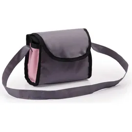 Bayer Design 63694AB Puppenzubehör, Puppenhochstuhl, Puppentrage, Tasche, grau