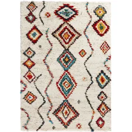 HANSE HOME Hochflor-Teppich Geometric, rechteckig, Höhe: 30 mm, Shaggy, Flokati, Boho Design, Weich, Flauschig, Geometrisches Muster bunt 160 cm x 230 cm x 30 mm