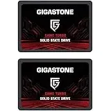 GIGASTONE SATA SSD 2TB (2er Pack) 2,5 Zoll 3D NAND Bis zu 550MB/s interne SSD SATA III SSD Festplatte Kompatibel mit Laptop und PC Desktop Festkörper-Laufwerk 2,5" SLC Cache Performance