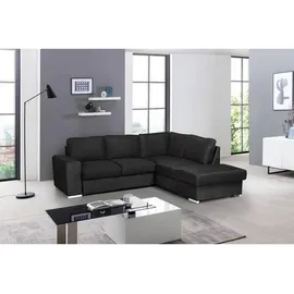 ed exciting design Ecksofa Polyester 2-Sitzer Grau