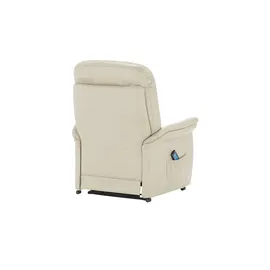 HIMOLLA Sessel 7706 Leder 101 x 112 x 101 cm Creme elektrisch