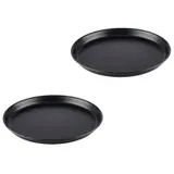 APS Pizzaform rund Ø 30/28,3 x 2,5 cm - Pizzablech aus Blaublech, zum professionellen Pizzabacken