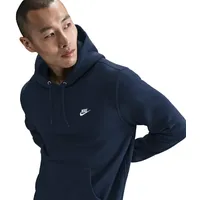 Nike Club Hoodie Herren 451 - obsidian/obsidian/white M